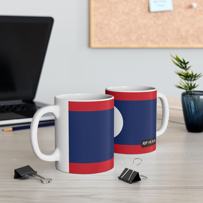Laos Flag Coffee Tea Mug 11oz 15oz | Rep Ya Flag Ceramic Mug