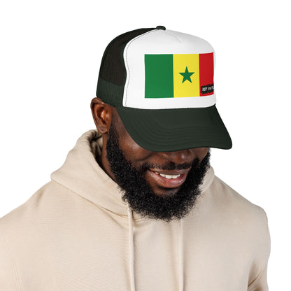 Senegal Flag Foam Trucker Hat | São Toméan Pride Snapback Cap | Rep Ya Flag