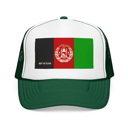 Afghanistan Flag Foam Trucker Hat – Adjustable Mesh