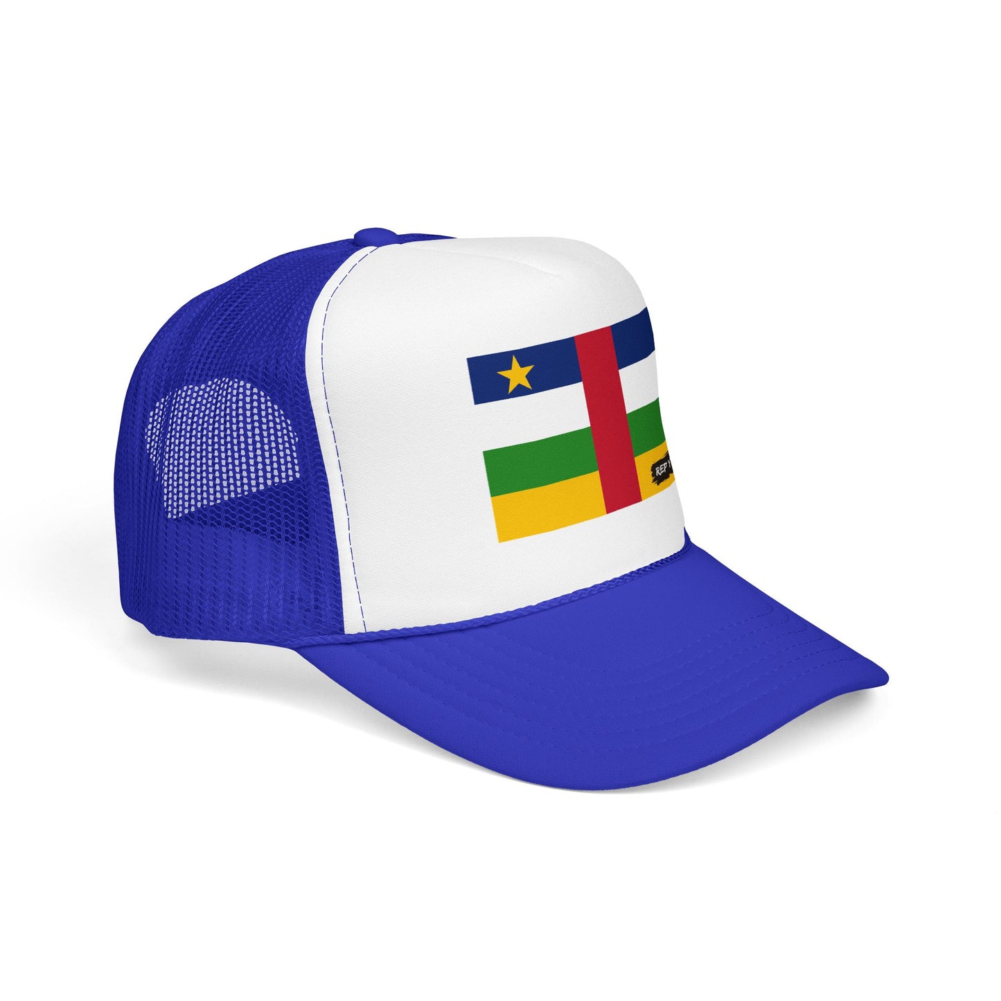 Central African Republic Flag Foam Trucker Hat | Central African Pride Snapback Cap | Rep Ya Flag
