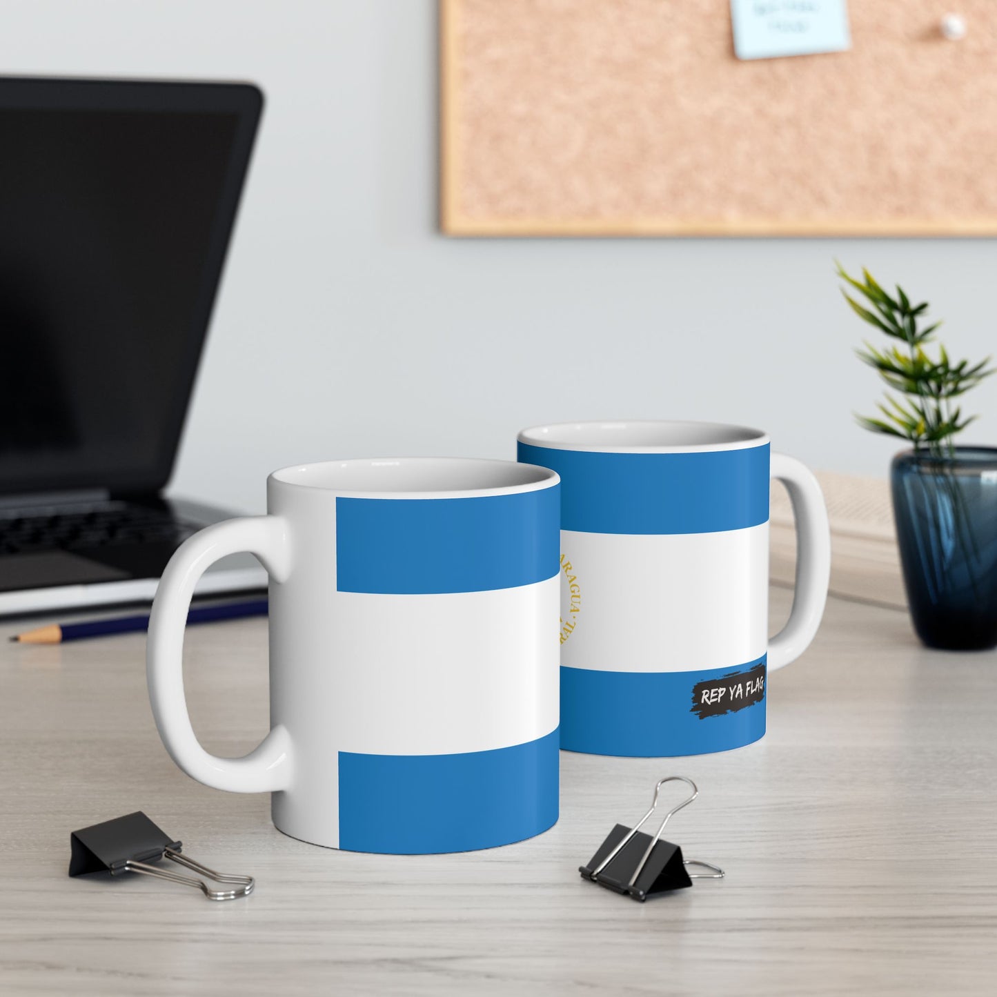 Nicaragua Flag Coffee Tea Mug 11oz 15oz | Rep Ya Flag Ceramic Mug