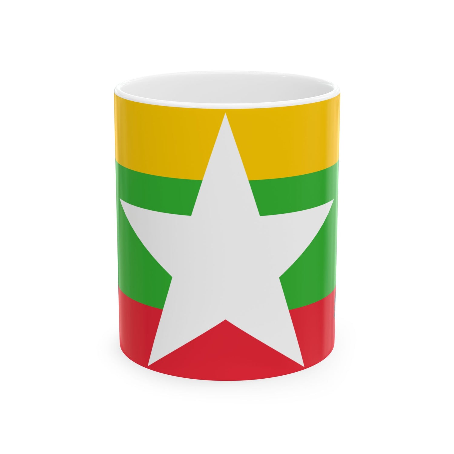 Myanmar Flag Coffee Tea Mug 11oz 15oz | Rep Ya Flag Ceramic Mug