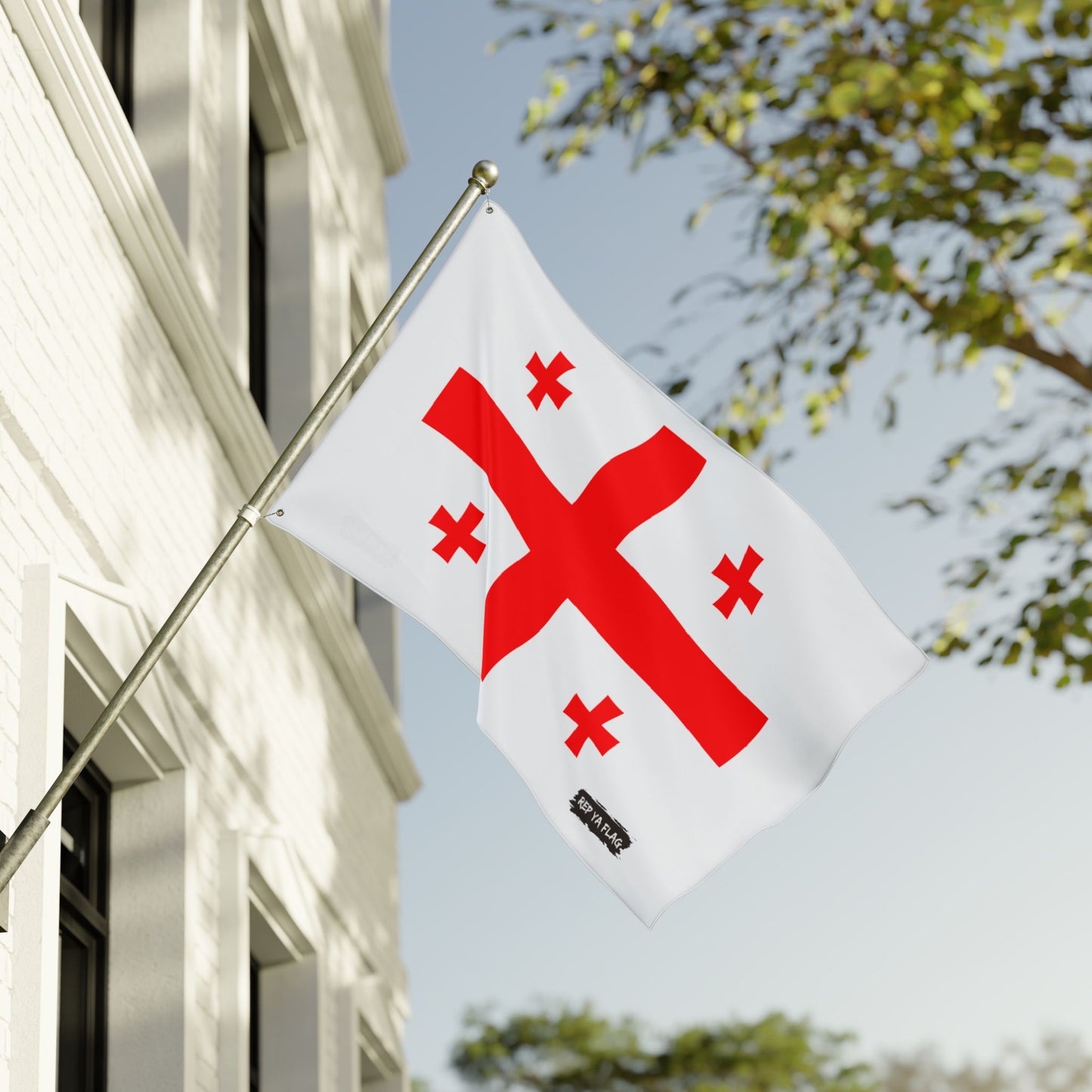 Georgia Flag Garden Banner | Double Sided Outdoor Flag | Rep Ya Flag