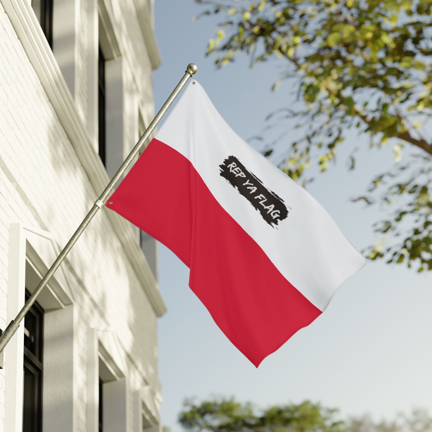 Poland Flag Garden Banner | Double Sided Outdoor Flag | Rep Ya Flag