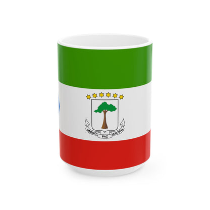 Equatorial Guinea Flag Coffee Tea Mug 11oz 15oz | Rep Ya Flag Ceramic Mug