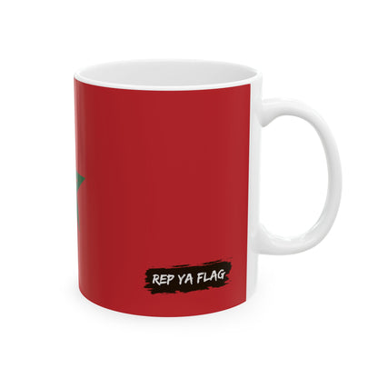 Morocco Flag Coffee Tea Mug 11oz 15oz | Rep Ya Flag Ceramic Mug