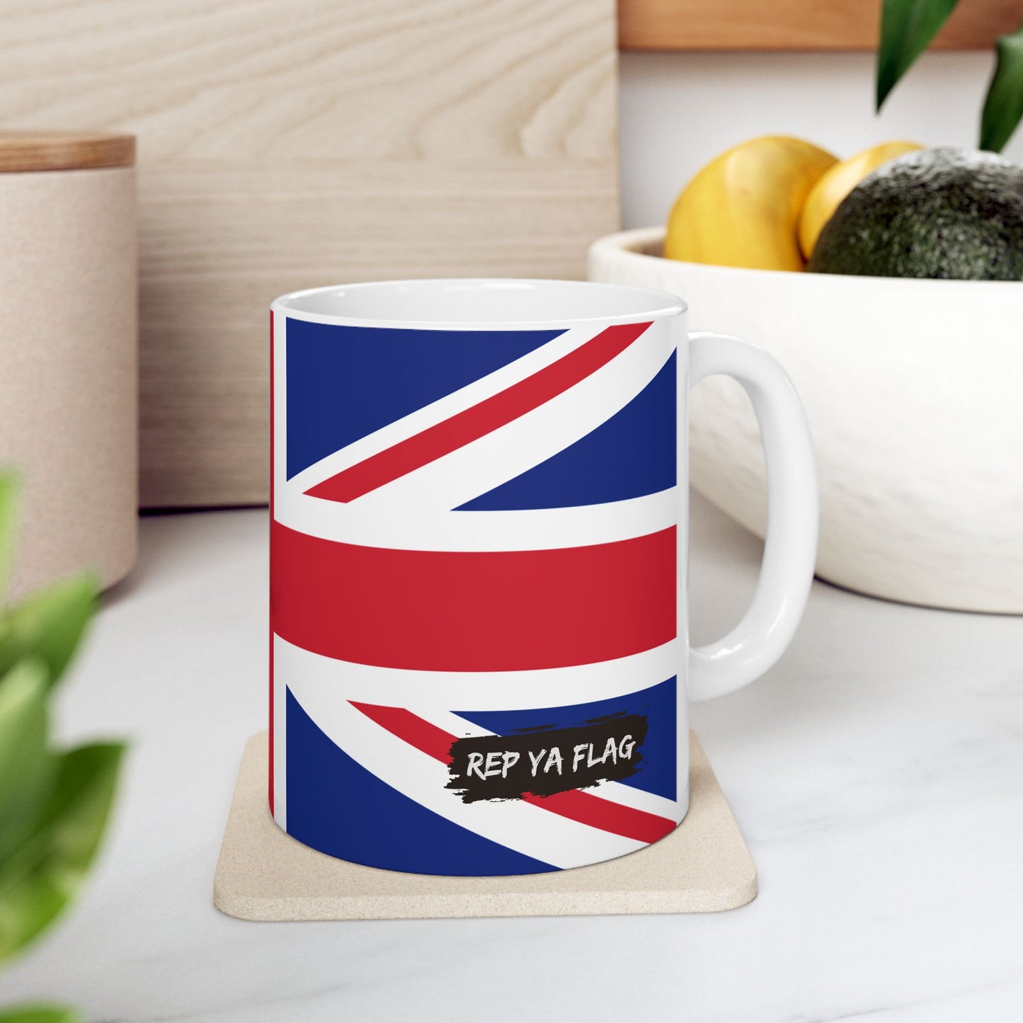 United Kingdom Flag Coffee Tea Mug 11oz 15oz | Rep Ya Flag Ceramic Mug