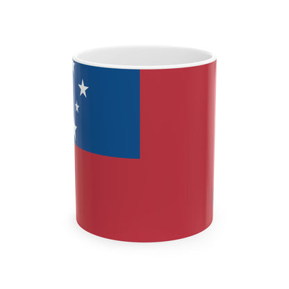 Samoa Flag Coffee Mug 11oz & 15oz | Samoan Heritage Ceramic Mug | Rep Ya Flag