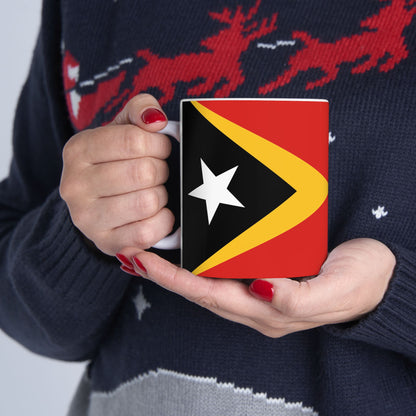 Timor-Leste Flag Coffee Tea Mug 11oz 15oz | Rep Ya Flag Ceramic Mug