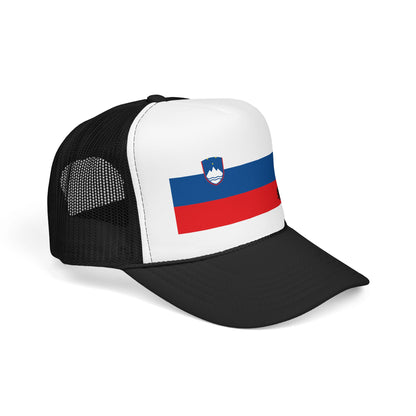 Slovenia Flag Foam Trucker Hat | Slovenian Pride Snapback Cap | Rep Ya Flag