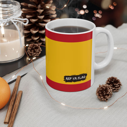 Spain Flag Coffee Tea Mug 11oz 15oz | Rep Ya Flag Ceramic Mug