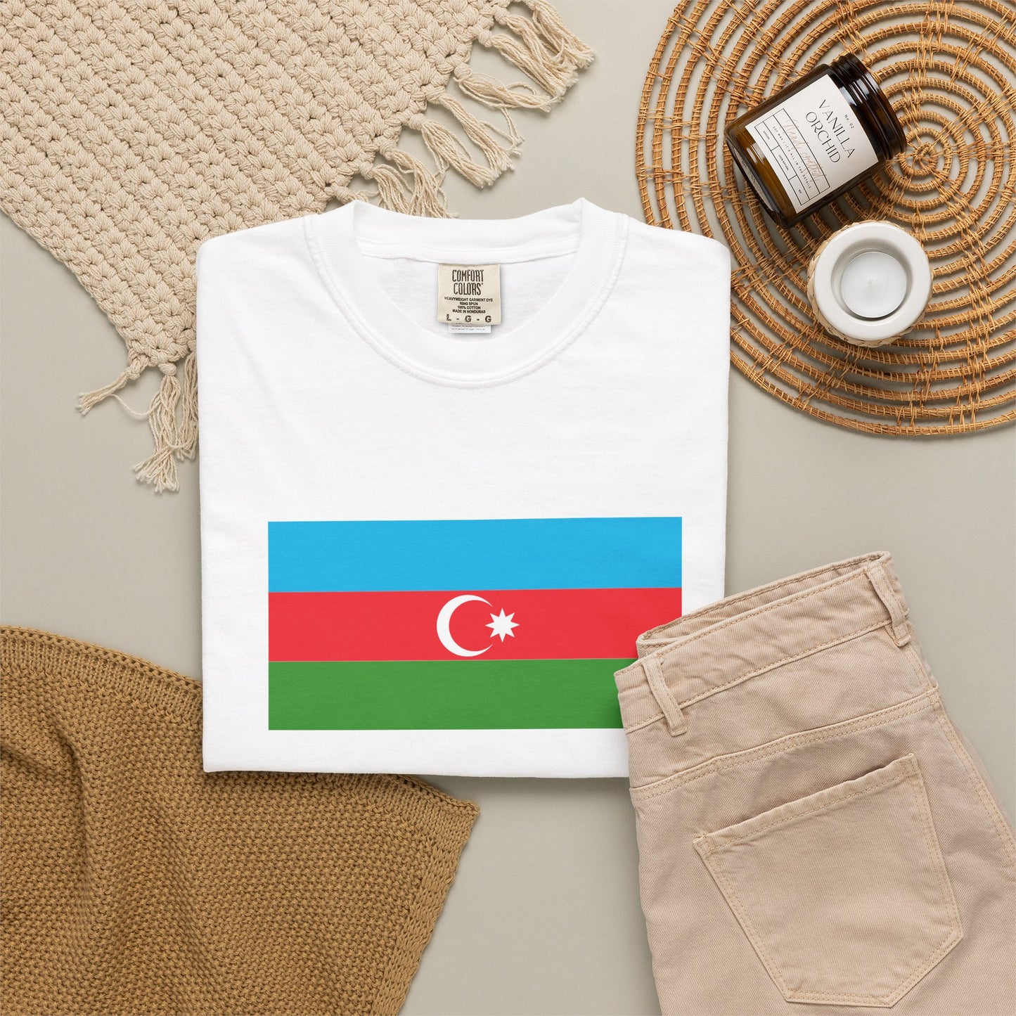 Azerbaijan Flag T Shirt | Azerbaijani Heritage Shirt S-4XL | Rep Ya Flag