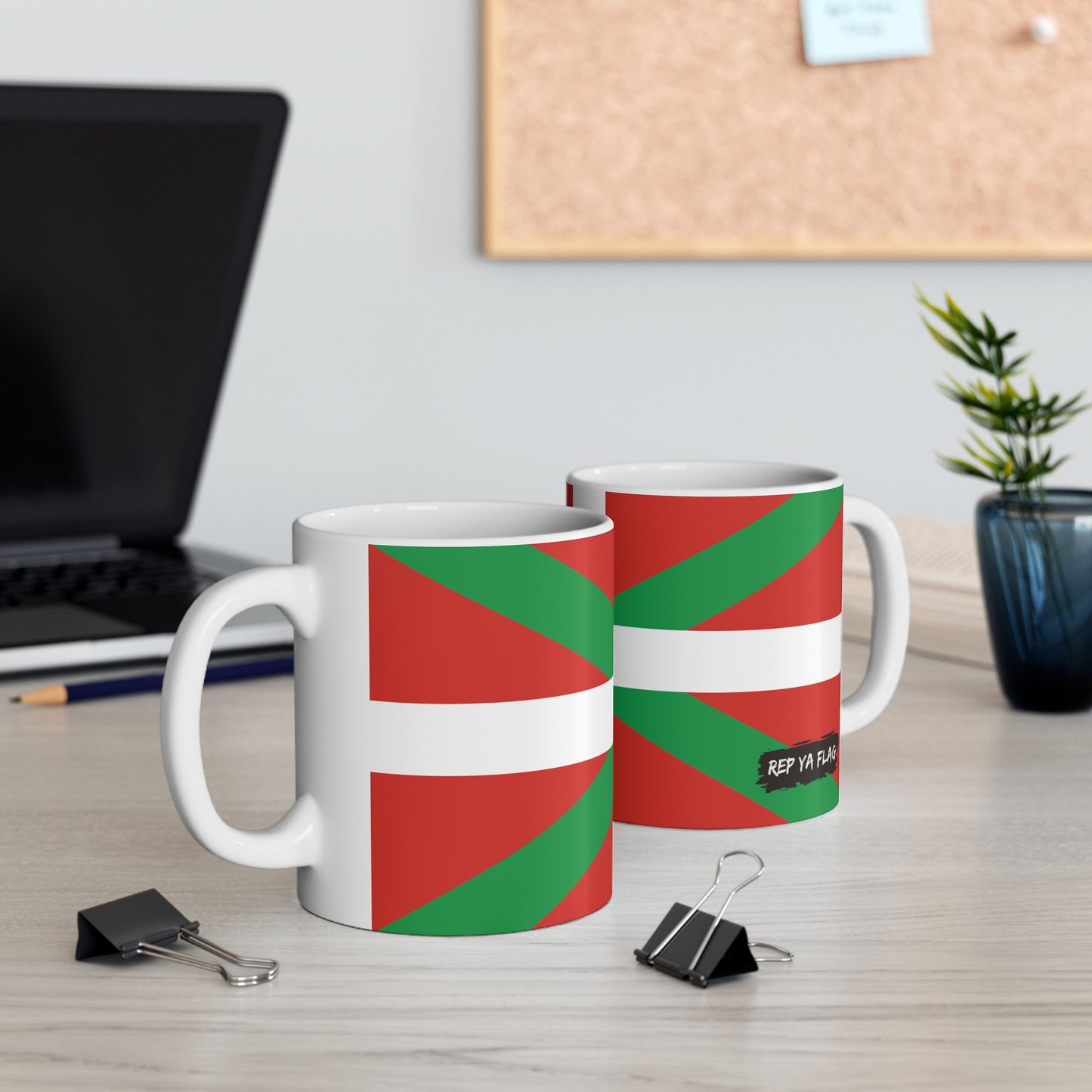 Basque Ikurriña Flag Coffee Mug 11oz & 15oz | Rep Ya Flag
