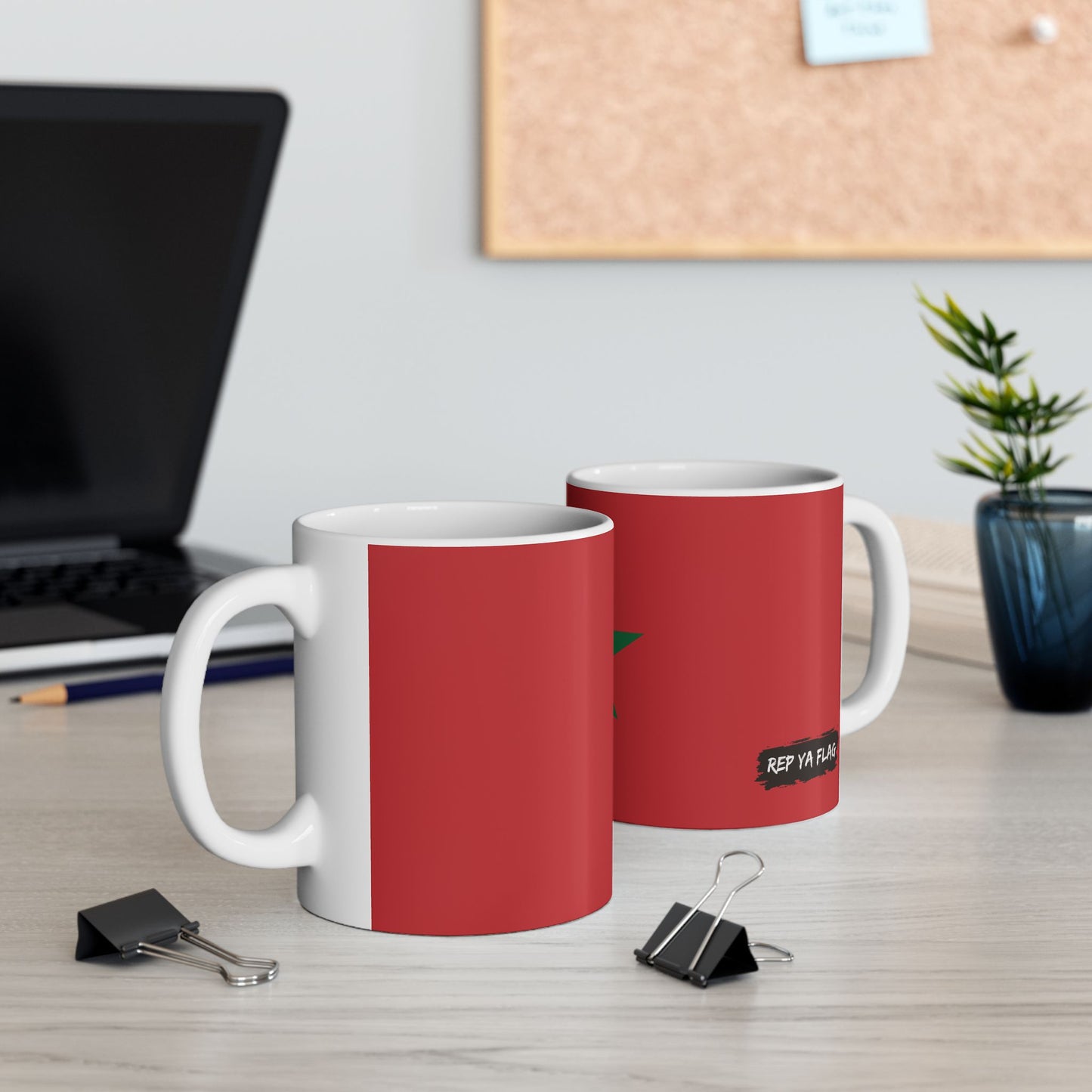 Morocco Flag Coffee Tea Mug 11oz 15oz | Rep Ya Flag Ceramic Mug