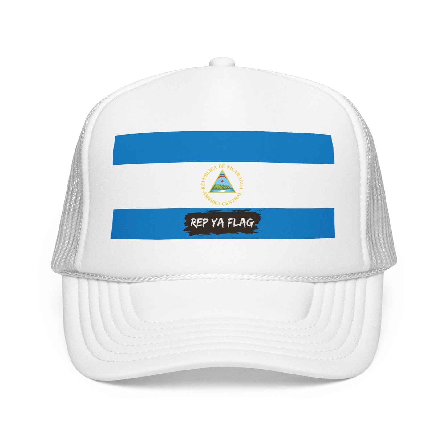 Nicaragua Flag Foam Trucker Hat | Nicaraguan Pride Snapback Cap | Rep Ya Flag