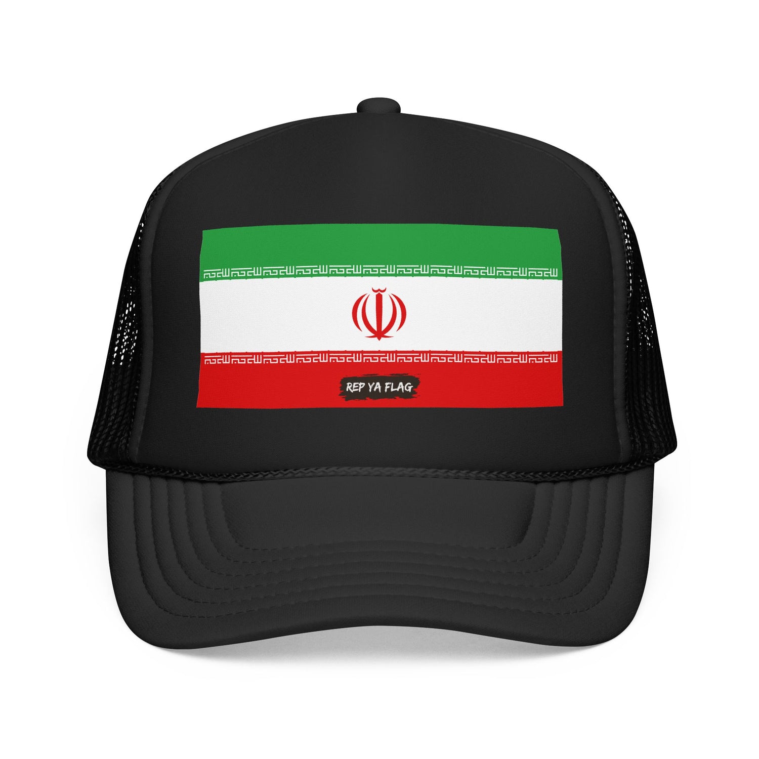 Iran Flag Foam Trucker Hat | Iranian Pride Snapback Cap | Rep Ya Flag