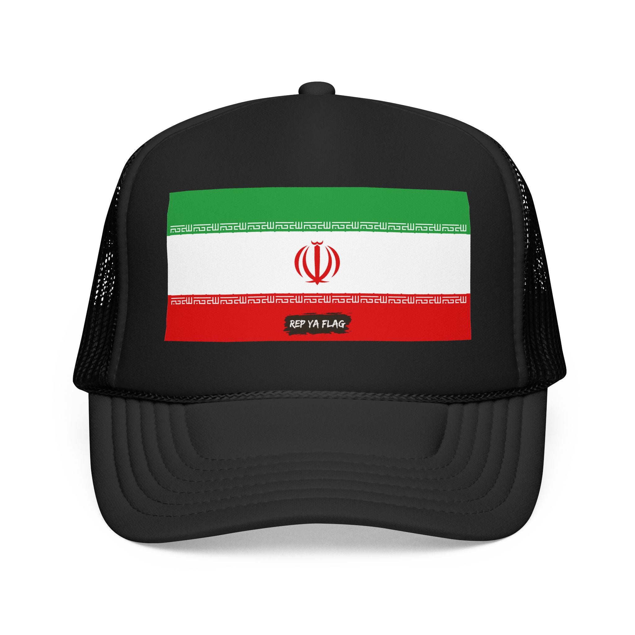 Iran Flag Foam Trucker Hat | Iranian Pride Snapback Cap | Rep Ya Flag