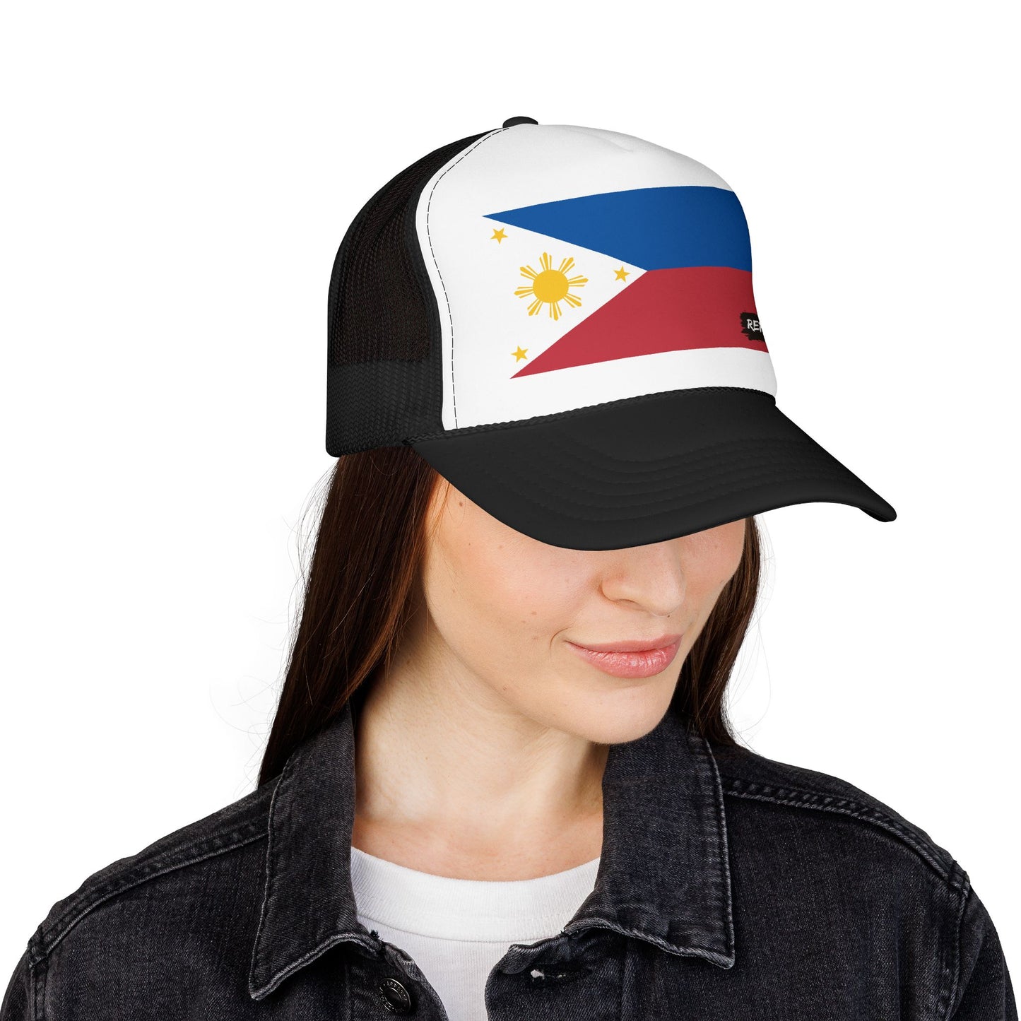 Philippines Flag Foam Trucker Hat | Filipino Pride Snapback Cap | Rep Ya Flag