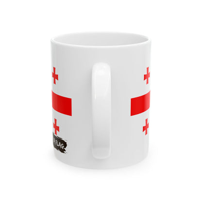 Georgia Flag Coffee Tea Mug 11oz 15oz | Rep Ya Flag Ceramic Mug