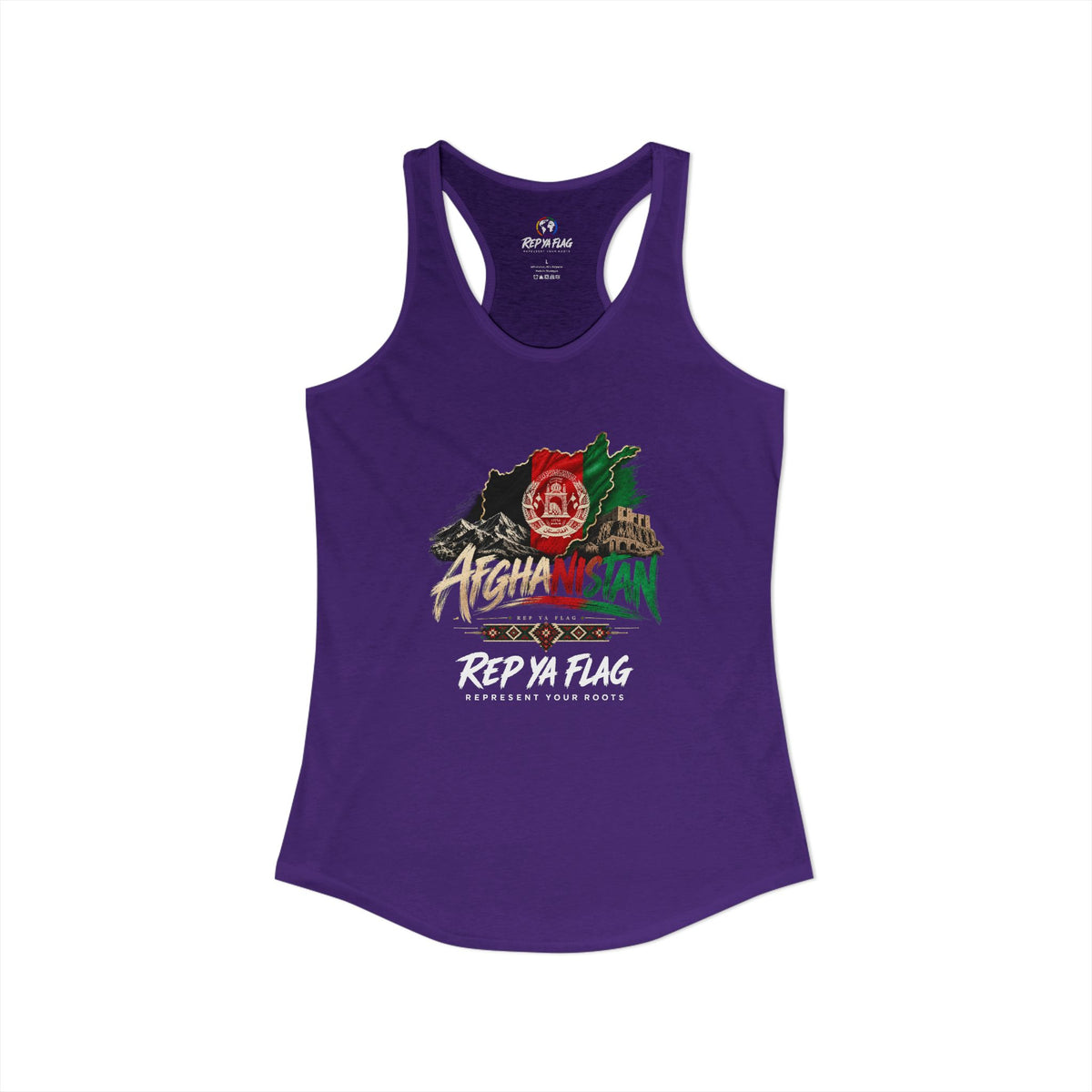 Afghanistan Women’s Racerback Tank – Lightweight Pride