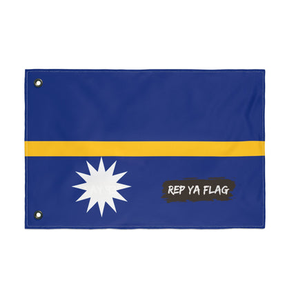 Nauru Flag Garden Banner | Double Sided Outdoor Flag | Rep Ya Flag