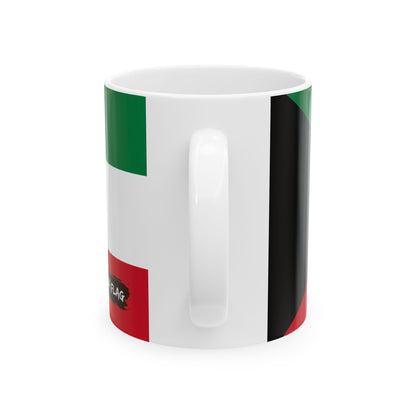 Kuwait Flag Coffee Tea Mug 11oz 15oz | Rep Ya Flag Ceramic Mug