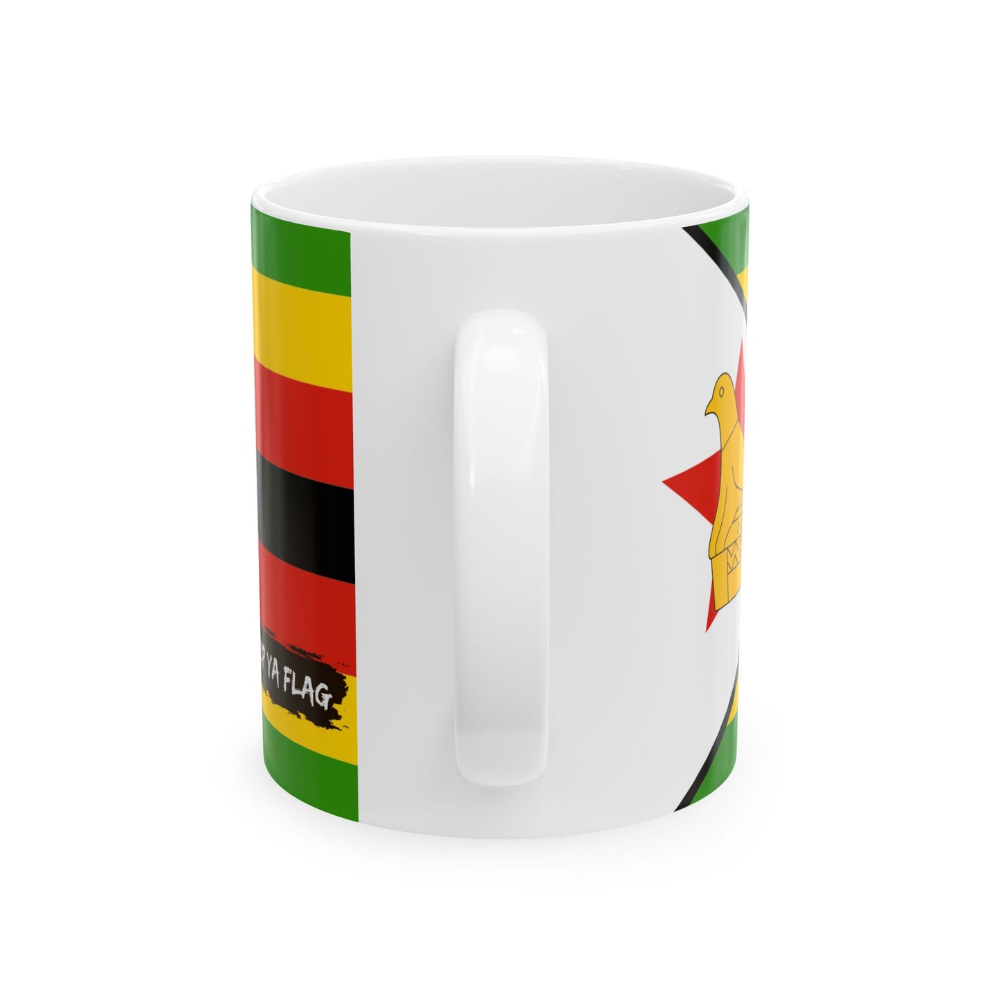 Zimbabwe Flag Mug Ceramic Coffee Cup | 11oz 15oz | Rep Ya Flag
