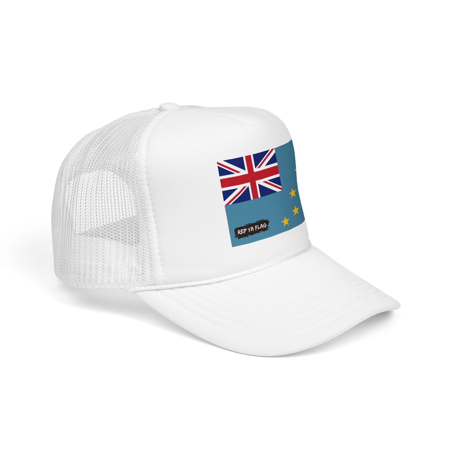 Tuvalu Flag Foam Trucker Hat | Rep Ya Flag design