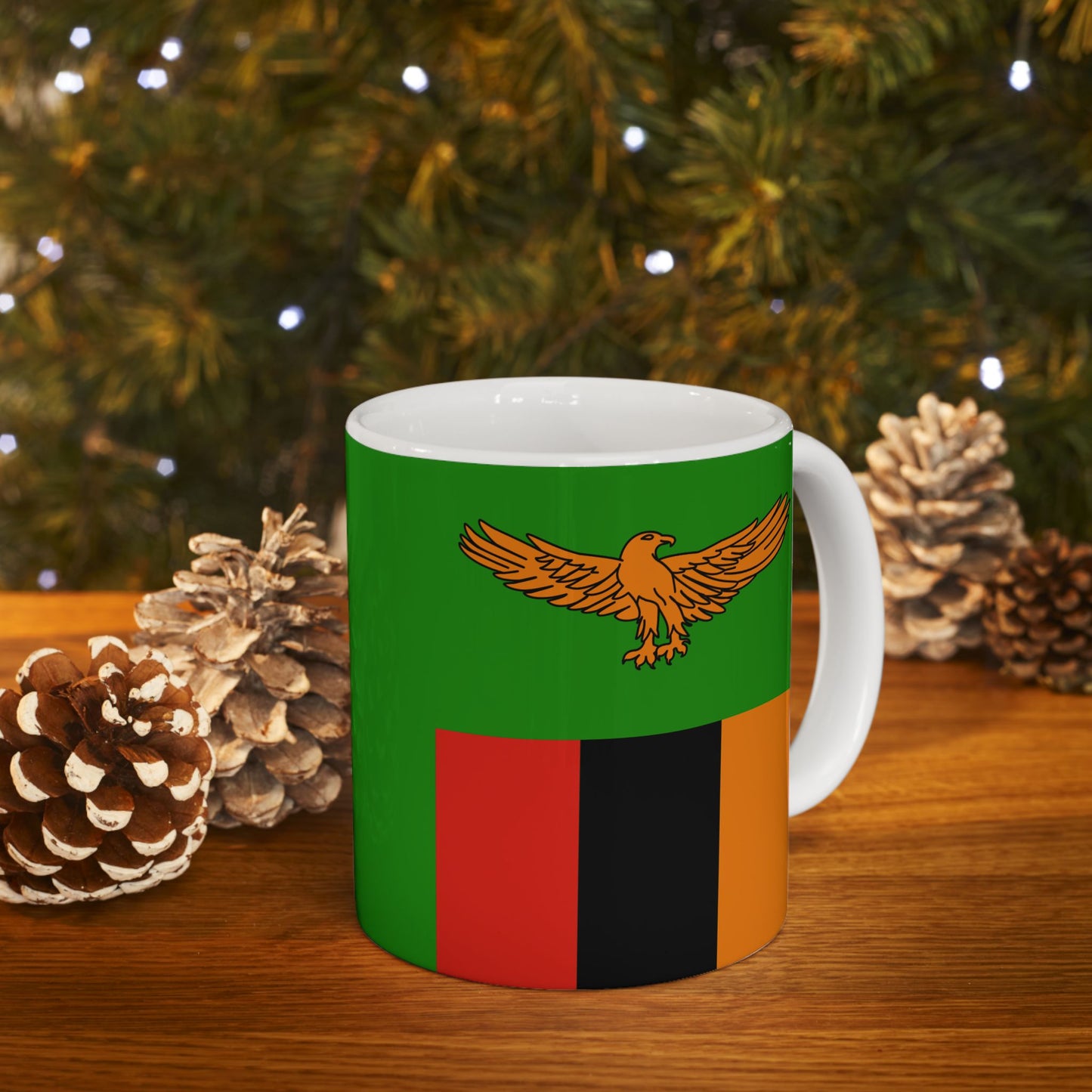 Zambia Flag | Coffee Tea Ceramic Mug Cup | 11oz 15oz | Rep Ya Flag