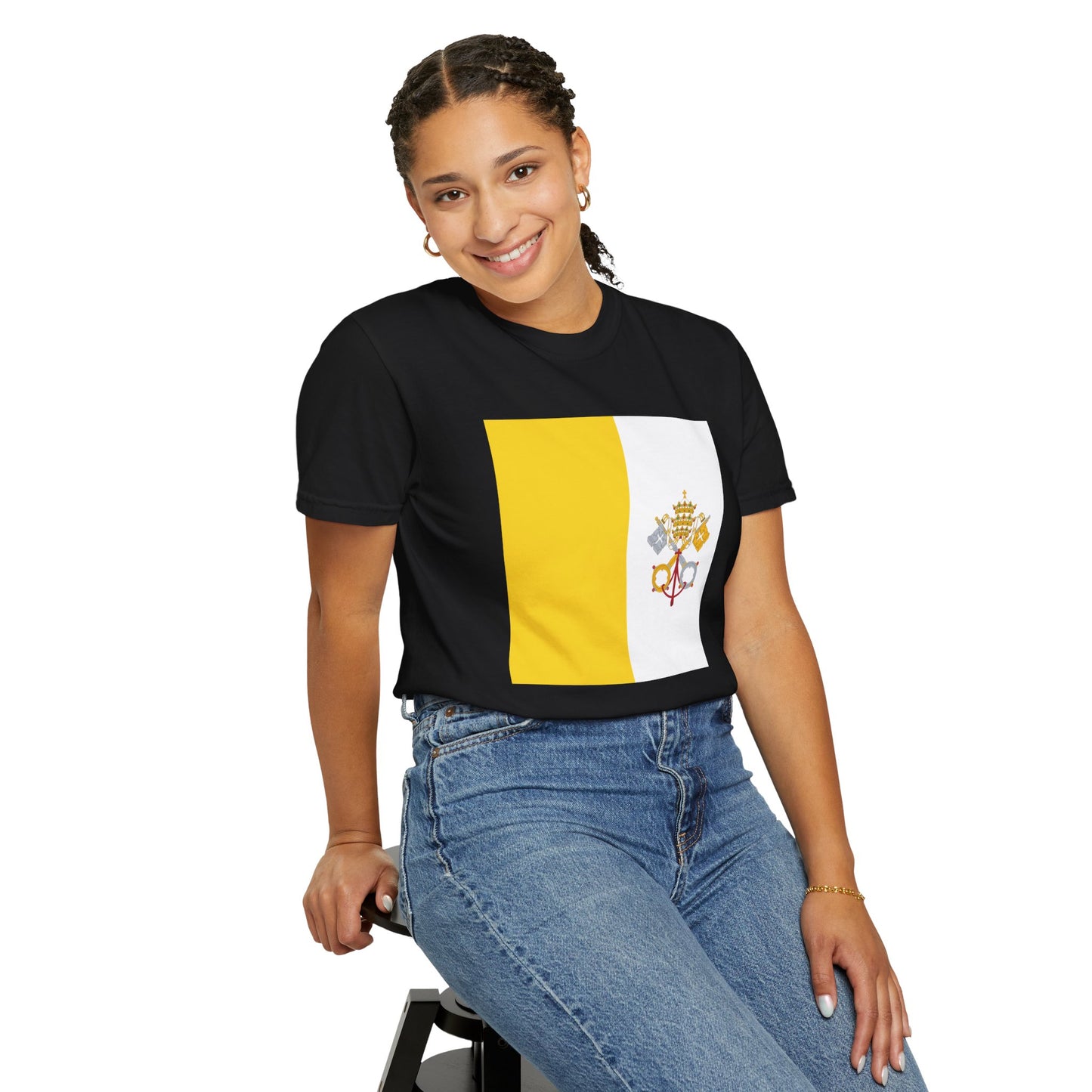 Vatican City Flag Shirt | Vatican Tshirt | Vatican Pride Tee | Rep Ya Flag Shirt | Heritage Gift | Unisex S-4XL