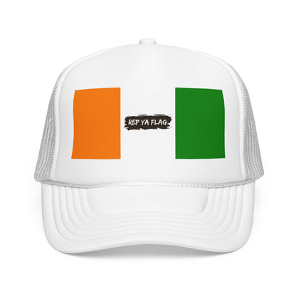 Côte d'Ivoire (Ivory Coast) Flag Foam Trucker Hat | Ivorian Pride Snapback Cap | Rep Ya Flag