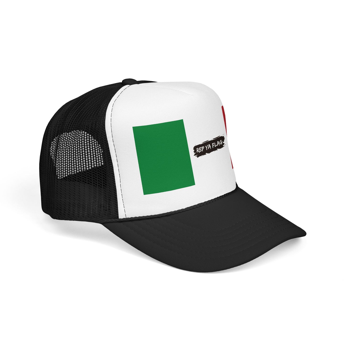 Italy Flag Foam Trucker Hat | Italian Pride Snapback Cap | Rep Ya Flag