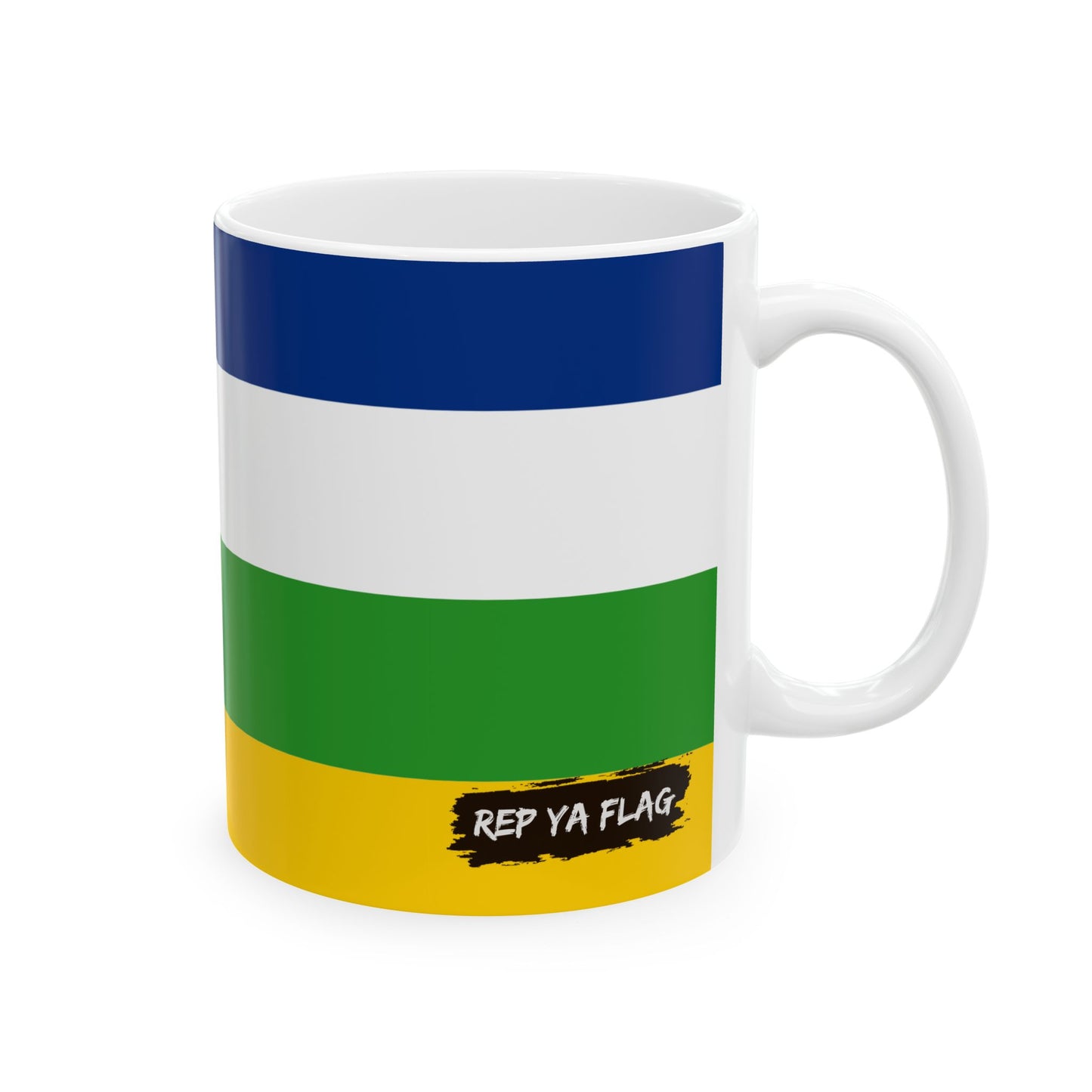 Central African Republic Flag Coffee Tea Mug 11oz 15oz | Central African Heritage Mug | Rep Ya Flag