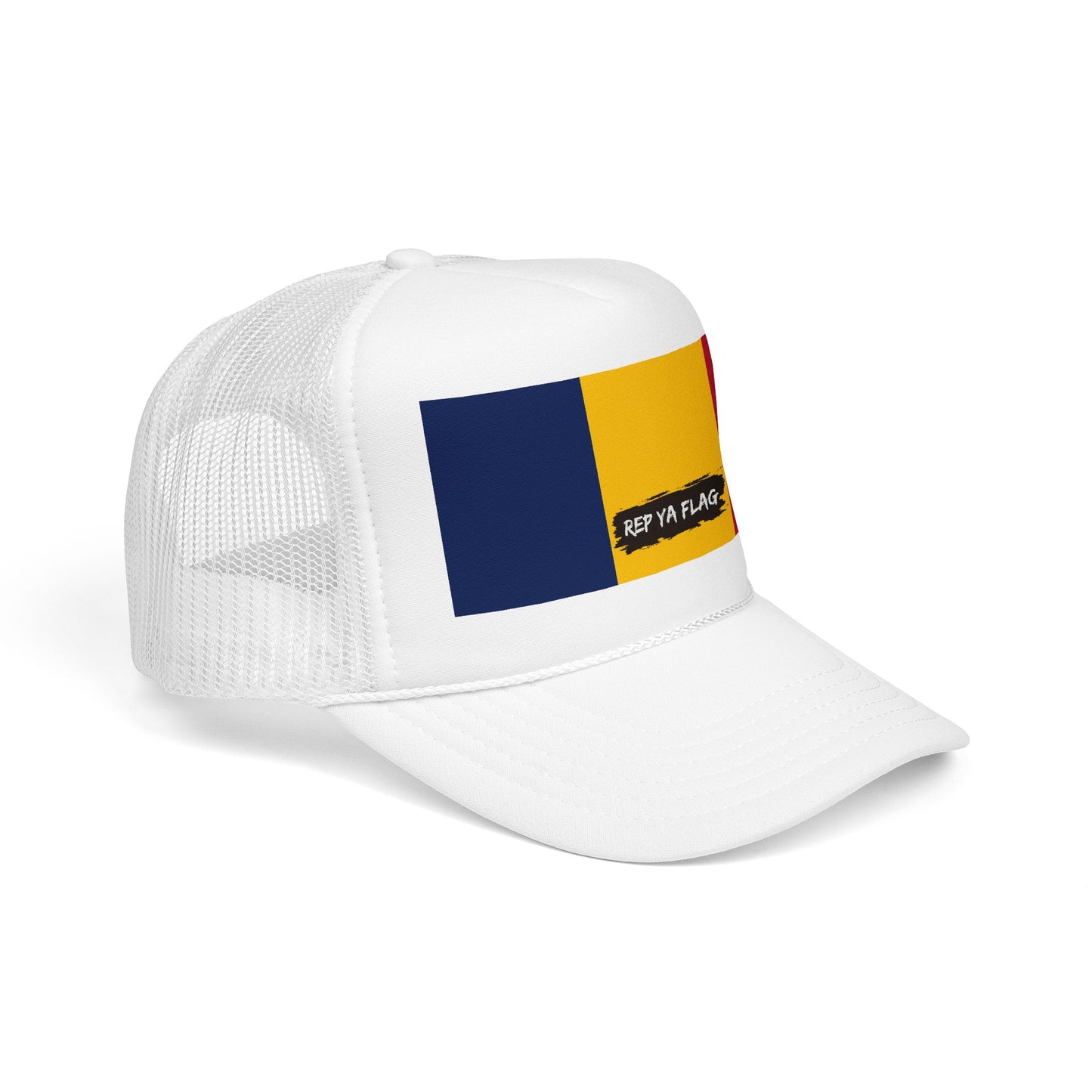 Chad Flag Foam Trucker Hat | Chadian Pride Snapback Cap | Rep Ya Flag