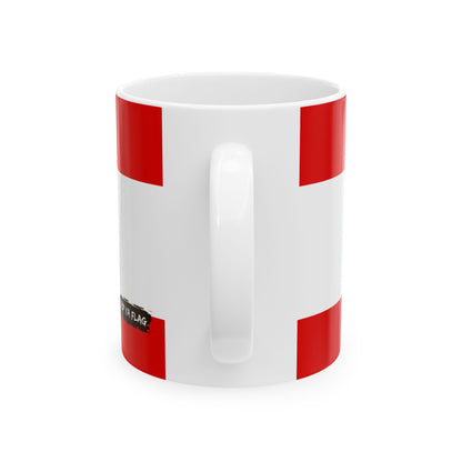 Austria Flag Coffee Mug | Austrian Pride Ceramic Tea Mug 11oz & 15oz | Rep Ya Flag