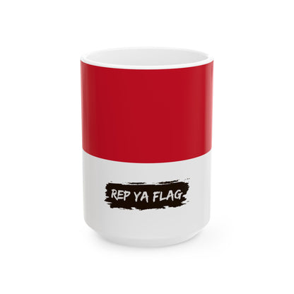 Indonesia Flag Coffee Tea Mug 11oz 15oz | Rep Ya Flag Ceramic Mug