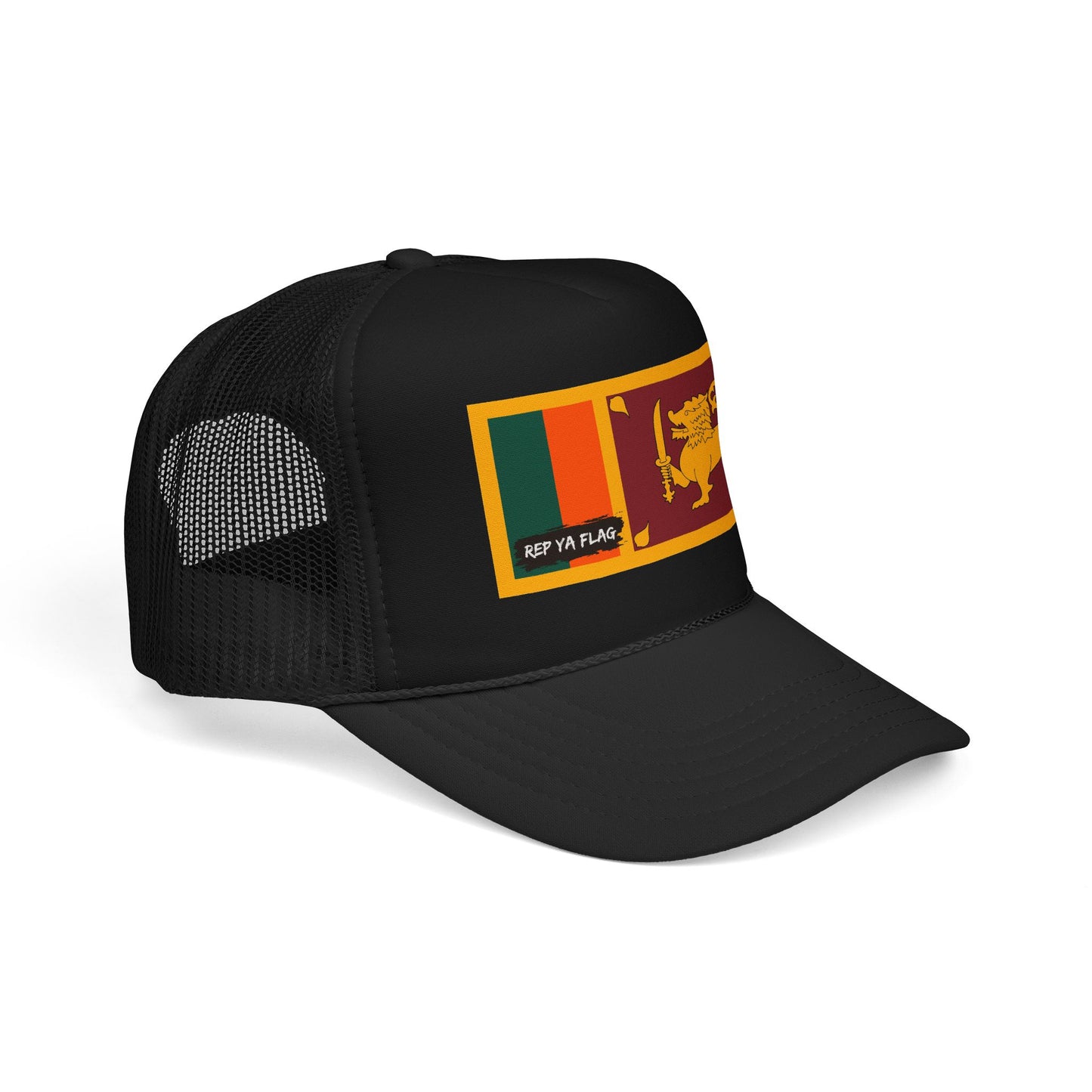 Sri Lanka Flag Foam Trucker Hat | Rep Ya Flag design