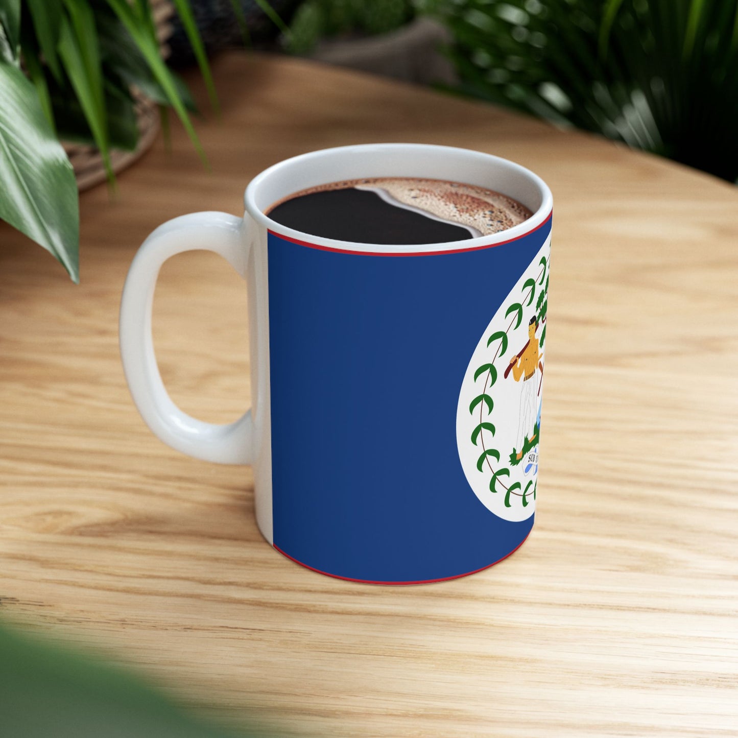 Belize Flag Coffee Mug | Belizean Pride Ceramic Tea Mug 11oz & 15oz | Rep Ya Flag