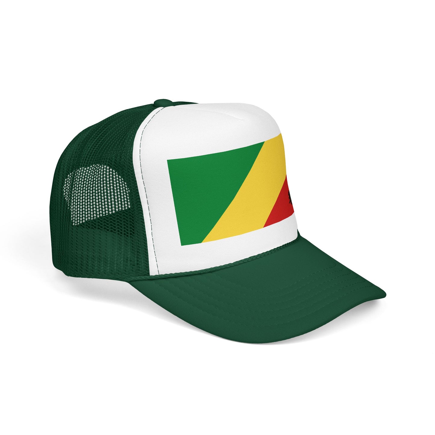 Republic of the Congo Flag Foam Trucker Hat | Congolese Pride Snapback Cap | Rep Ya Flag
