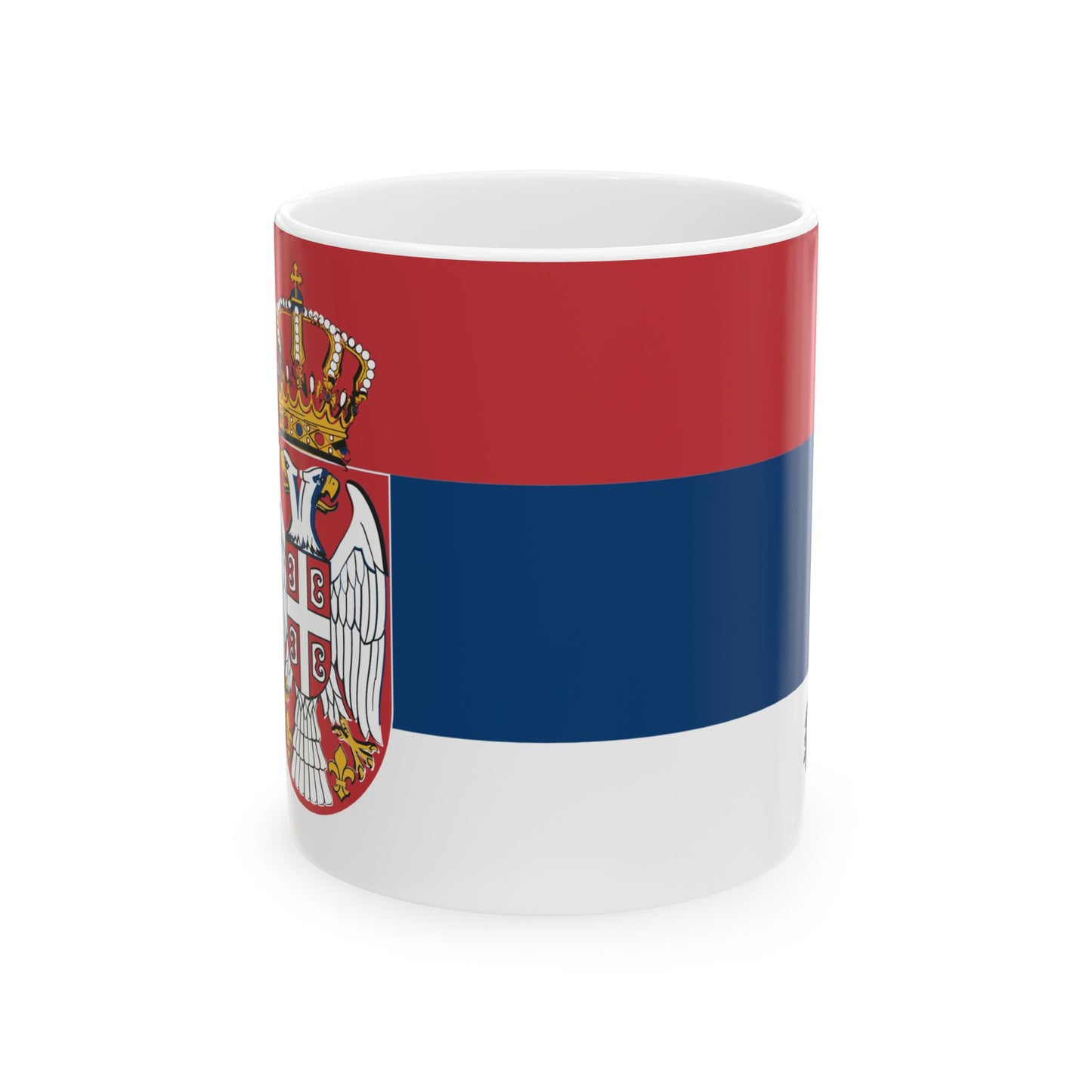 Serbia Flag Coffee Mug 11oz & 15oz | Serbian Heritage Ceramic Coffee Tea Mug | Rep Ya Flag