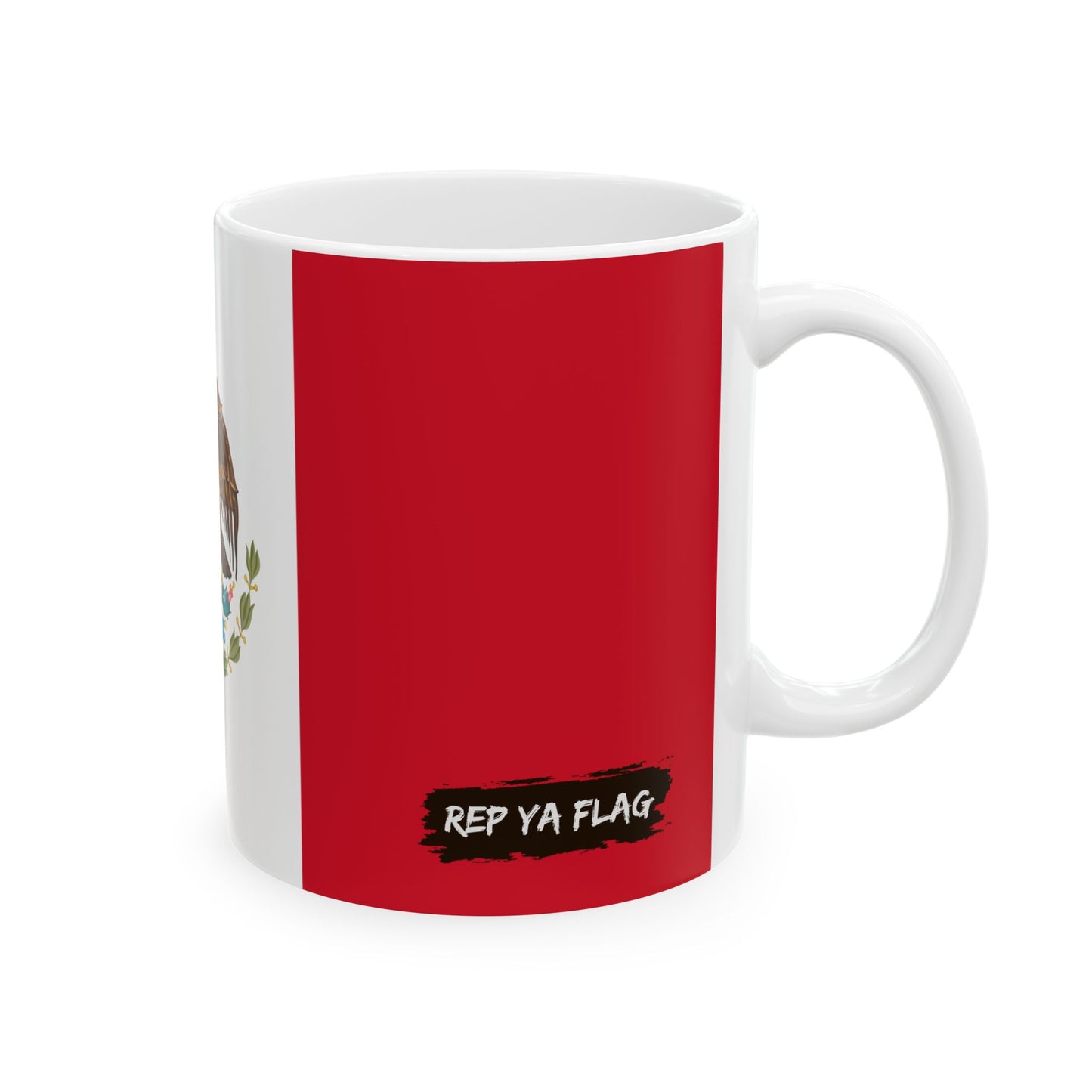 Mexico Flag Coffee Tea Mug 11oz 15oz | Rep Ya Flag Ceramic Mug