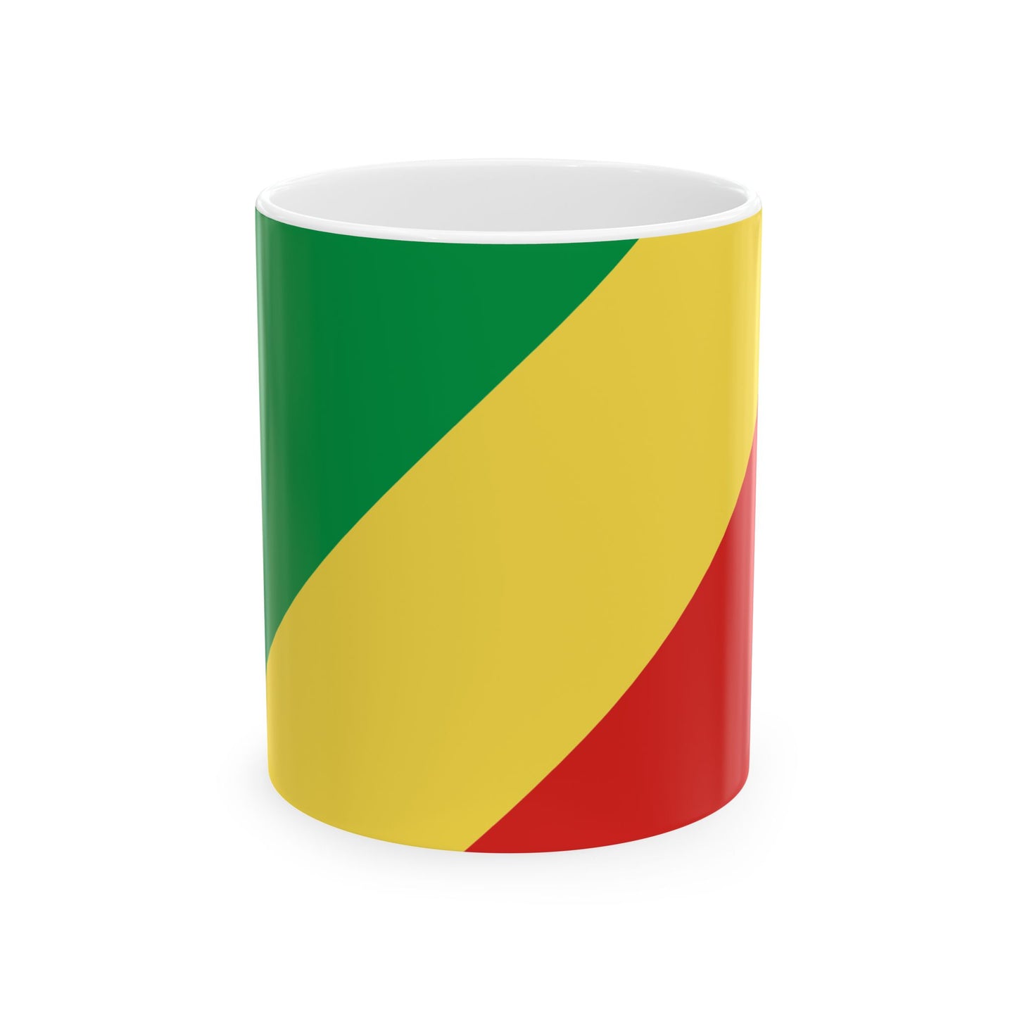 Republic of the Congo Flag Coffee Tea Mug 11oz 15oz | Congolese Heritage Mug | Rep Ya Flag