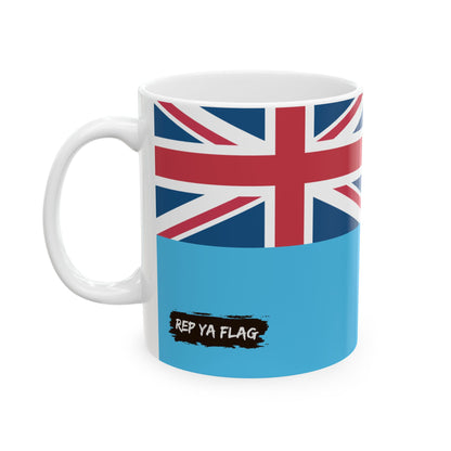 Fiji Flag Coffee Tea Mug 11oz 15oz | Rep Ya Flag Ceramic Mug