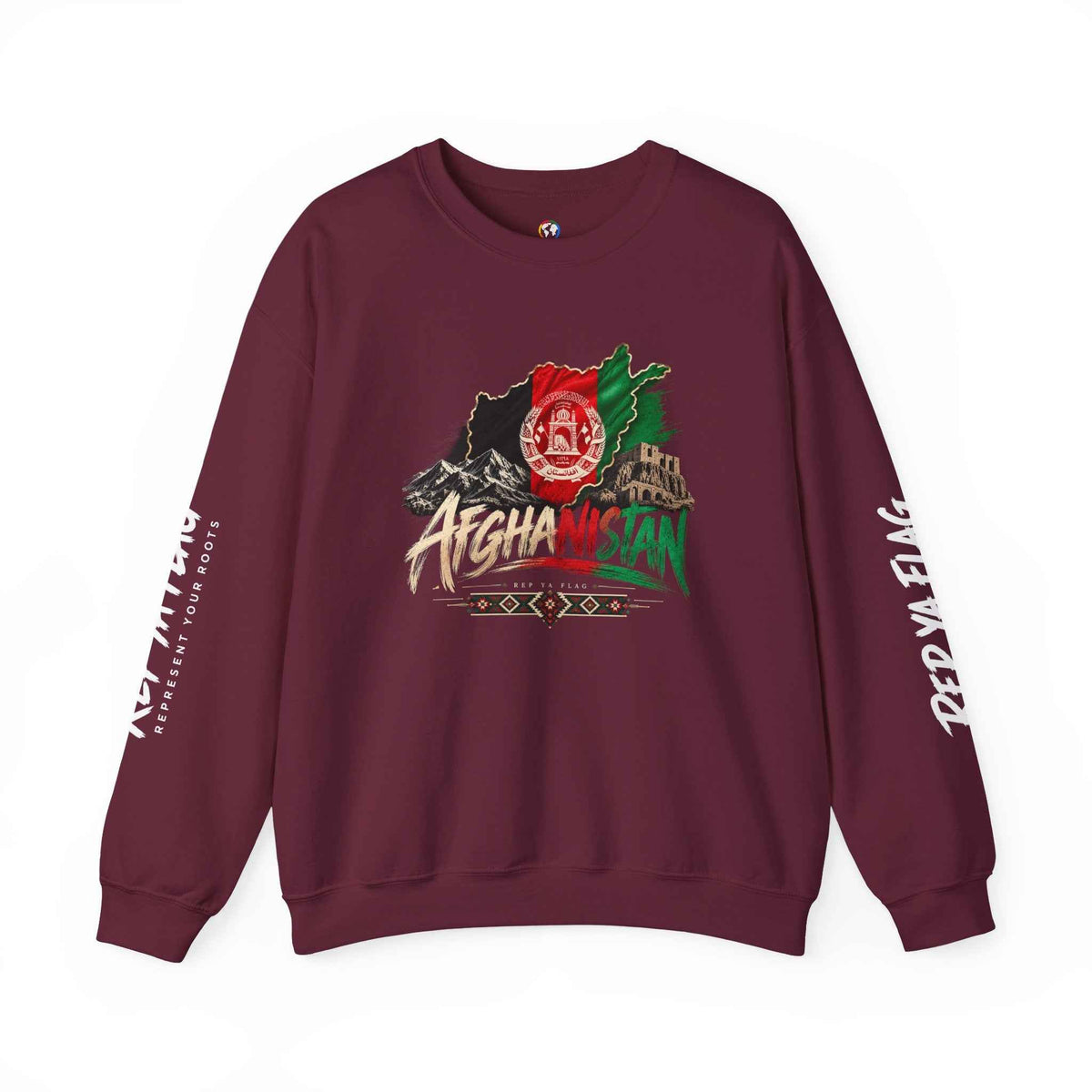 Afghanistan Flag Crewneck Sweatshirt — Patriotic Afghan Pride Sweater