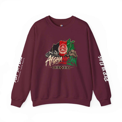 Afghanistan Flag Crewneck Sweatshirt — Patriotic Afghan Pride Sweater
