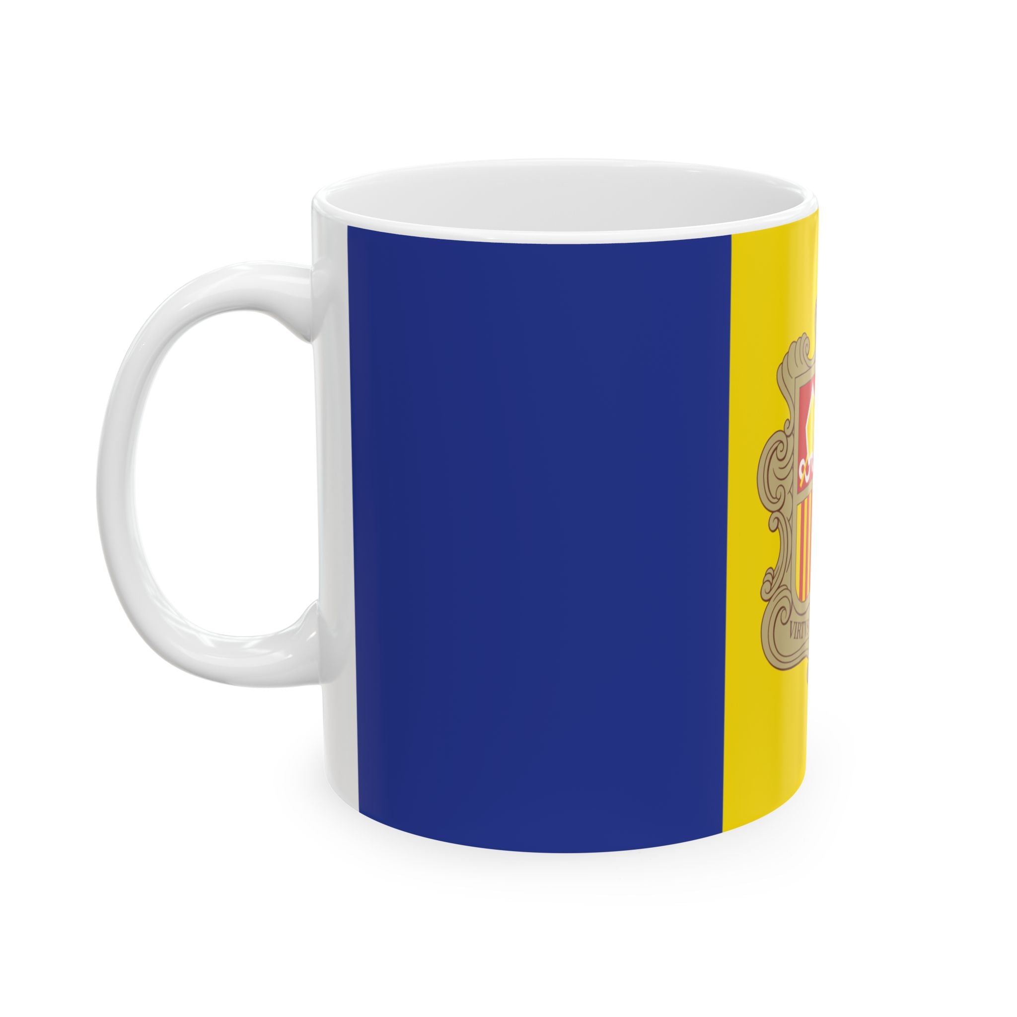 Andorra Flag Coffee Mug | Andorran Pride Ceramic Tea Mug 11oz & 15oz | Rep Ya Flag
