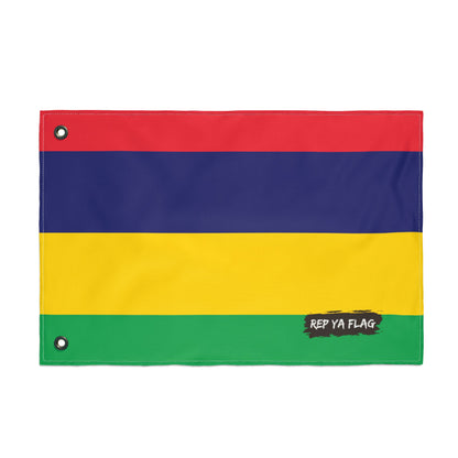 Mauritius Flag Garden Banner | Double Sided Outdoor Flag | Rep Ya Flag