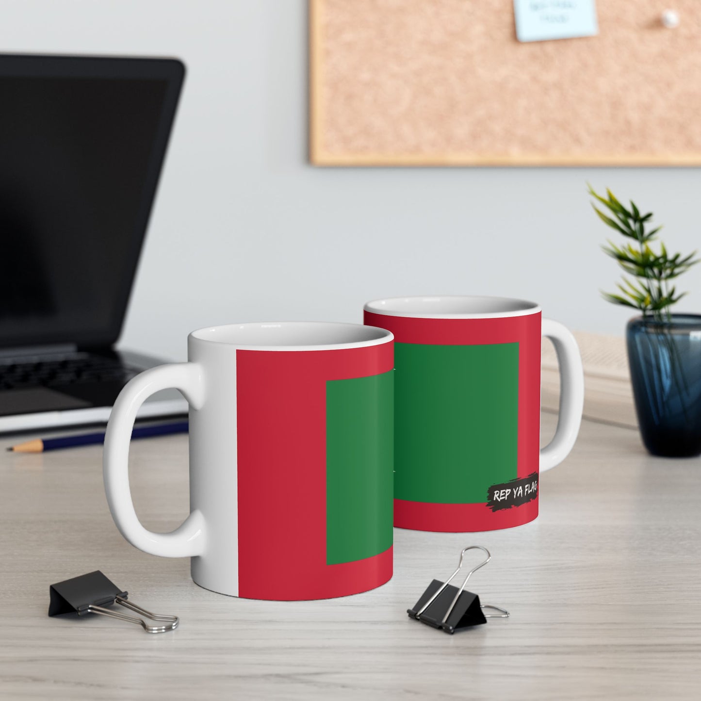 Maldives Flag Coffee Tea Mug 11oz 15oz | Rep Ya Flag Ceramic Mug