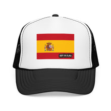 Spain Flag Foam Trucker Hat | Rep Ya Flag design