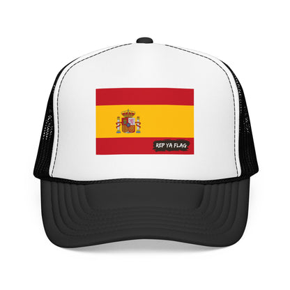 Spain Flag Foam Trucker Hat | Rep Ya Flag design